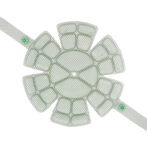 ＳＵＯ　２５６　ＩＣＥ　ＭＥＴ　ヘルメット用アイス　Ｓサイズ　ライトグレー