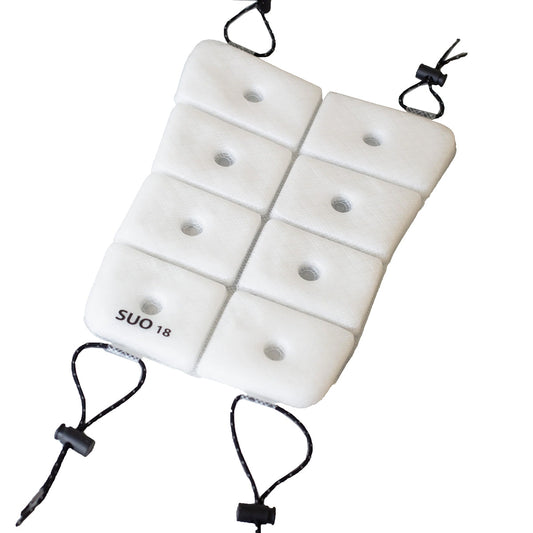 ＳＵＯ１８°ＩＣＥ　Ｃｏｏｌ　Ｒｕｃｋプラス　グラデチェック　フリーサイズ　ホワイト
