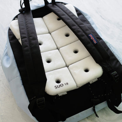 ＳＵＯ１８°ＩＣＥ　Ｃｏｏｌ　Ｒｕｃｋプラス　グラデチェック　フリーサイズ　ホワイト