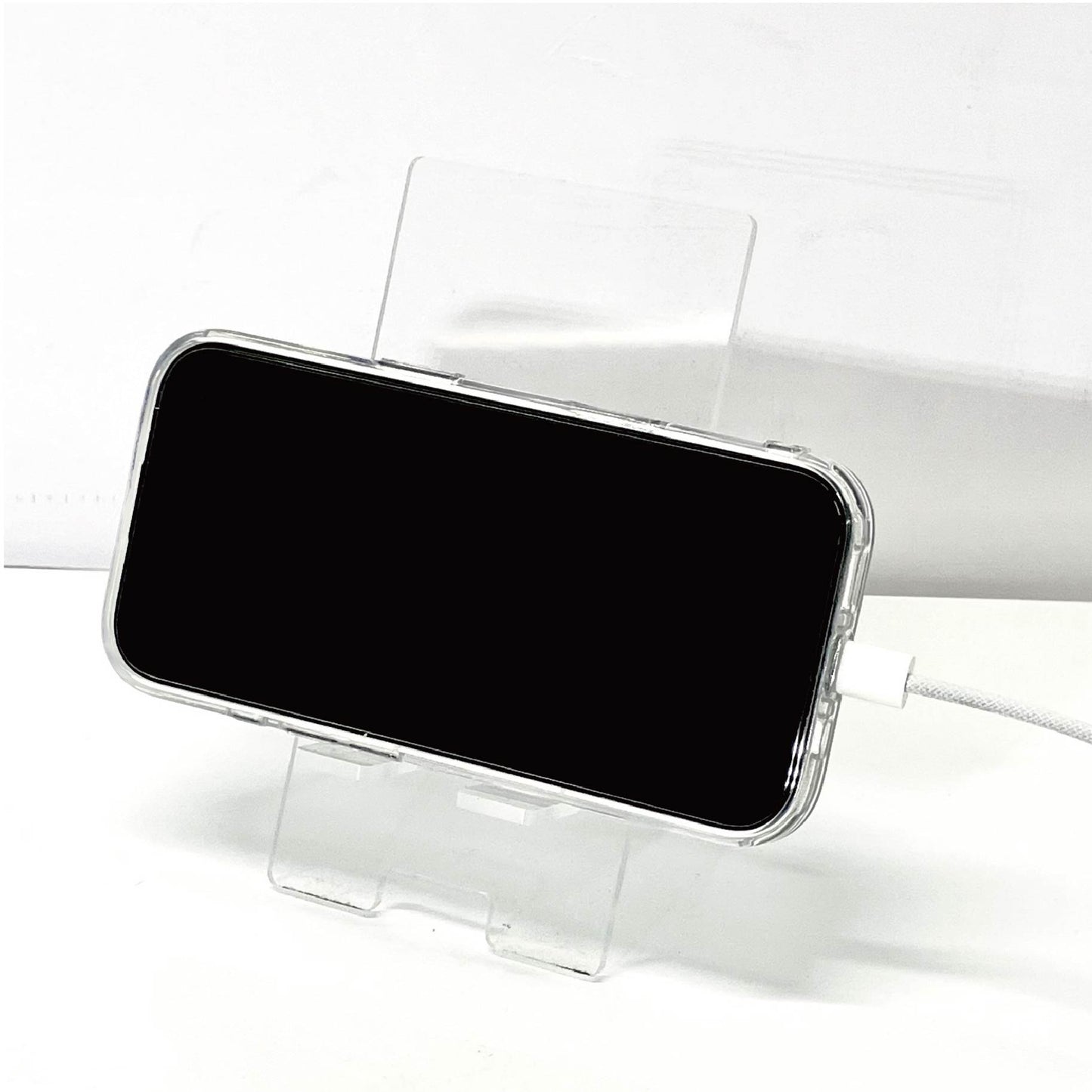 スマホスタンドアクリル　青チェック　ＳＳＡＣ－８