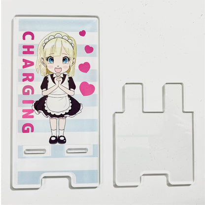スマホスタンドアクリル　メイド水色　ＳＳＡＣ－１９