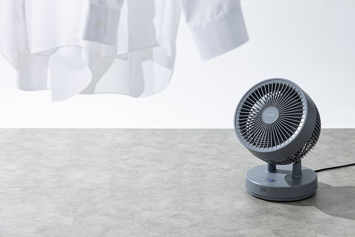 衣類乾燥360°DCサーキュレーター　PUREAIR DRY DC　グレー