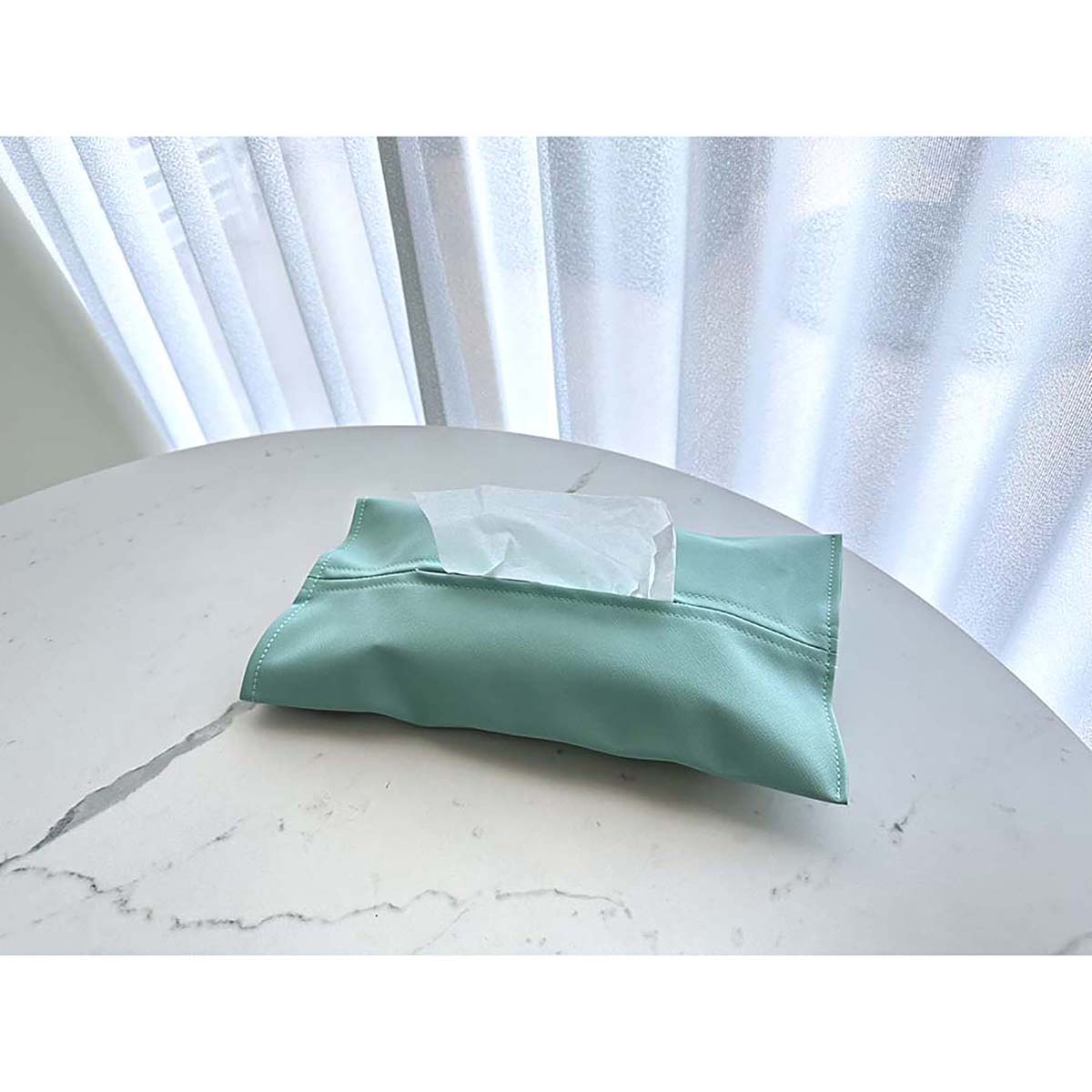 カー用品　フールーアイスグリーン　ティッシュカバー３ＷＡＹ