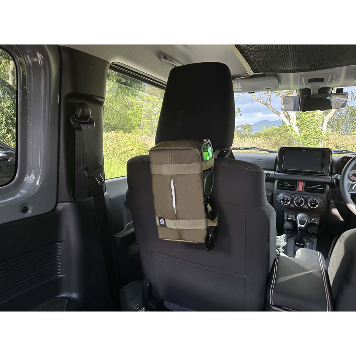 カー用品　ミリタリーエディション　ティッシュ＆サングラスホルダー　