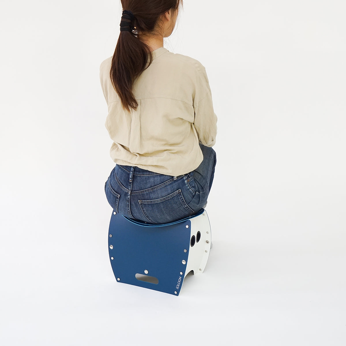 PATATTO250＋ 折りたたみ椅子 ネイビー