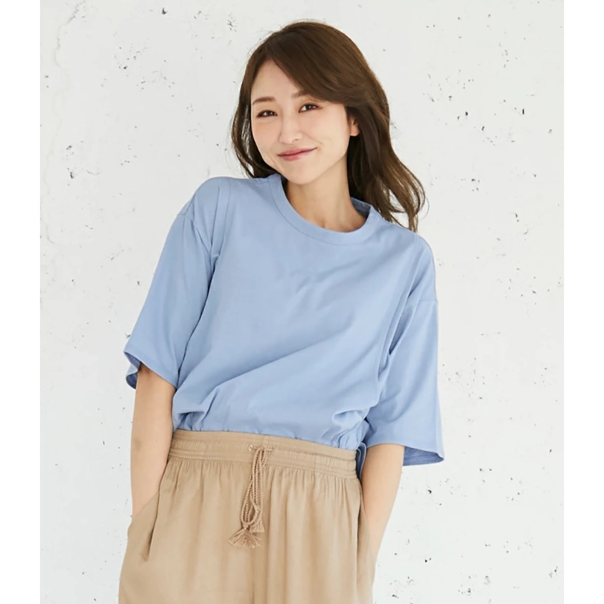 シンプルＴシャツ　ライトブルー