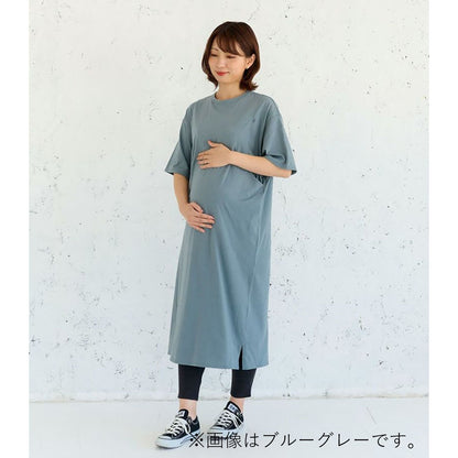 シンプルワンピース　チャコール