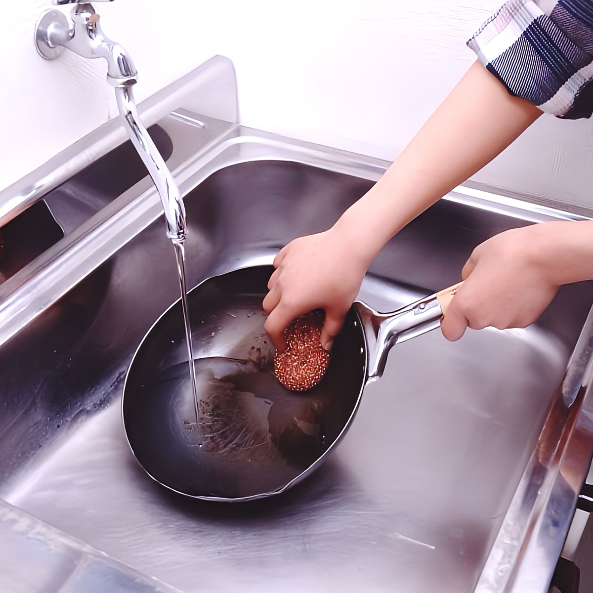 純銅製タワシ　3個組
