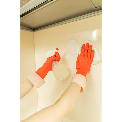 水だれを防ぐゴム手袋DripStopy 1双　レッドM