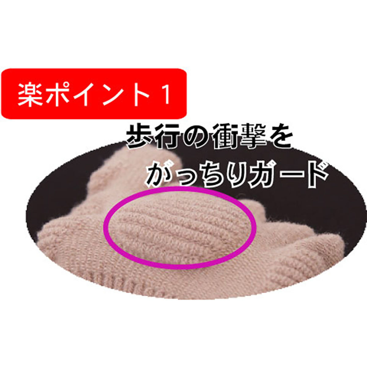 そこマメ！ 1足組 日本製 底マメパッド 底マメガード 走行時の衝撃吸収 足クッション