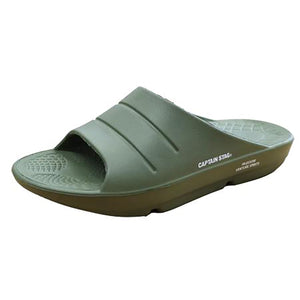 CAPTAIN STAG 650　スライドサンダル　カーキ　S/M/L/LL