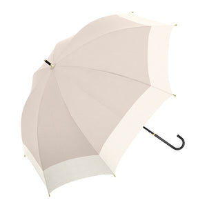 UVペールバイカラー　晴雨兼用長傘　ベージュ