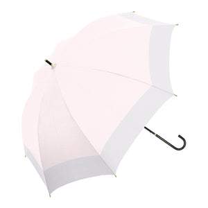 UVペールバイカラー　晴雨兼用長傘　パウダーピンク
