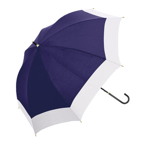 UVペールバイカラー　晴雨兼用長傘　ネイビー