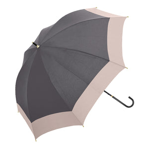 UVペールバイカラー　晴雨兼用長傘　アッシュグレー