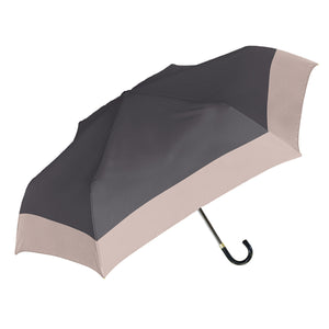 UVペールバイカラー折　晴雨兼用折りたたみ傘　アッシュグレー