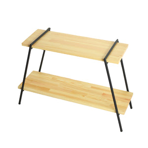 アイアンレッグラック　2段　ナチュラル