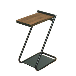 アイアンレッグサイドテーブル　Low　ダークブラウン
