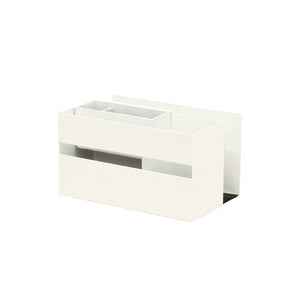 リモコン＆タブレットホルダー(ポケット付)　ホワイト