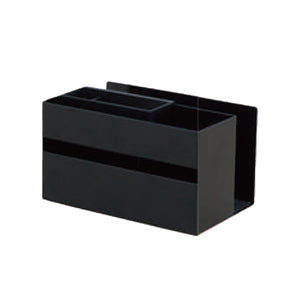 リモコン＆タブレットホルダー(ポケット付)　ブラック