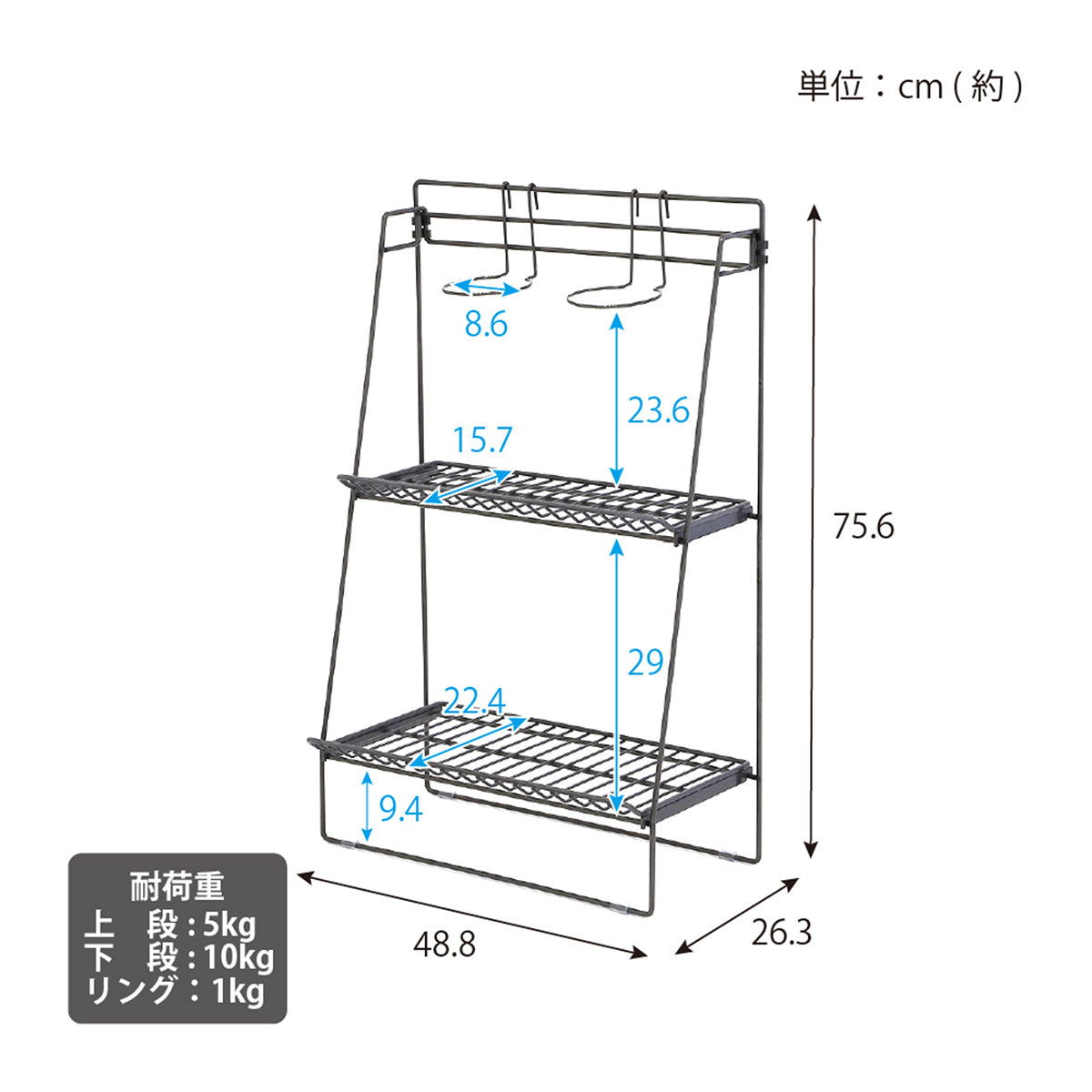 ワイヤーボタニカルラック