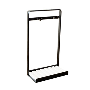 メガネスタンド　ドライトレイ付　ブラック