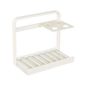 歯ブラシスタンド　ドライトレイ付　ホワイト