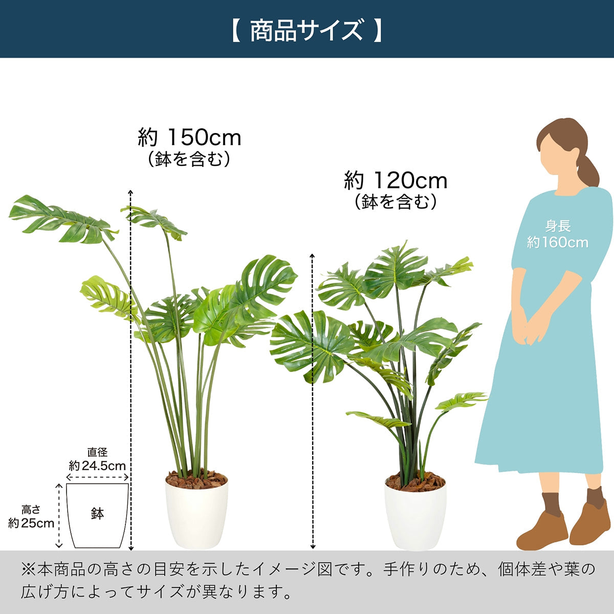 光触媒インテリアグリーン モンステラ150cm 鉢付き