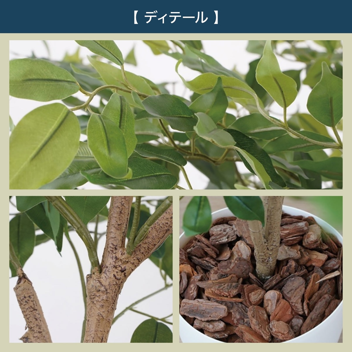 光触媒インテリアグリーン ベンジャミン130cm鉢付き
