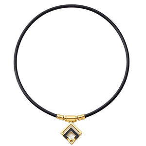 コラントッテ　TAO　ネックレスα　ARAN　クラシックゴールド×ブラック　M/L/LL/LLL