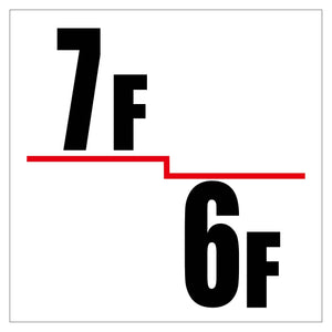 １５０角アルミ複合板ピクトサイン　６Ｆ７Ｆ