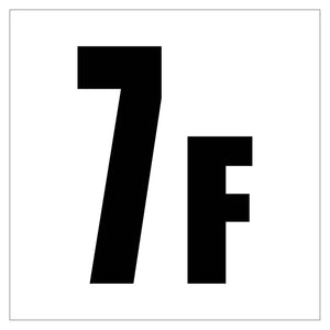 １５０角アルミ複合板ピクトサイン　７Ｆ