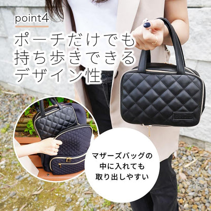 Colulu(コルル) おむつポーチ おしりふきケース一体型