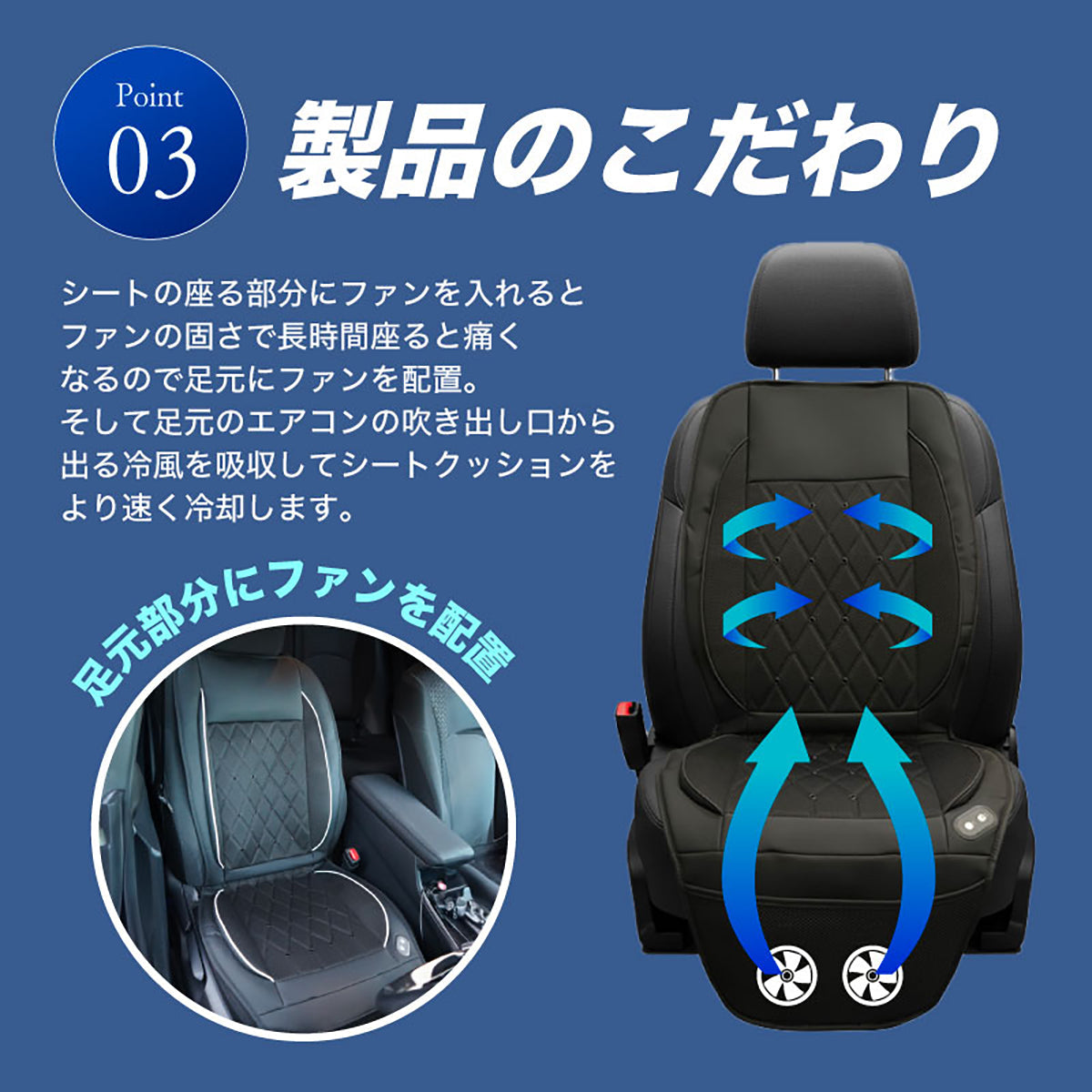 Colulu (コルル) カーファンシート シートクーラー 運転席 助手席 対応