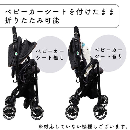 Colulu(コルル) ベビーカーシート オールシーズン クッション ライトグレー