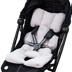 Colulu(コルル) ベビーカーシート オールシーズン クッション ライトグレー