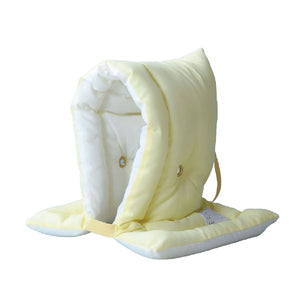 日本防炎協会認定　カネカロン防災クッション　イエロー　S/M/L