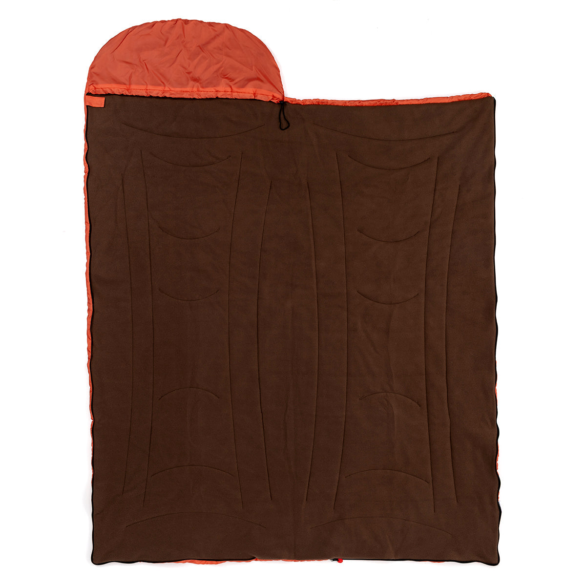寝具メーカーの防災士が考えた MOTTETE PLUS 寝袋 テラコッタ/ブラウン