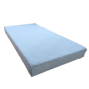 パッド一体型タオル素材ボックスシーツ　ブルー　シングル