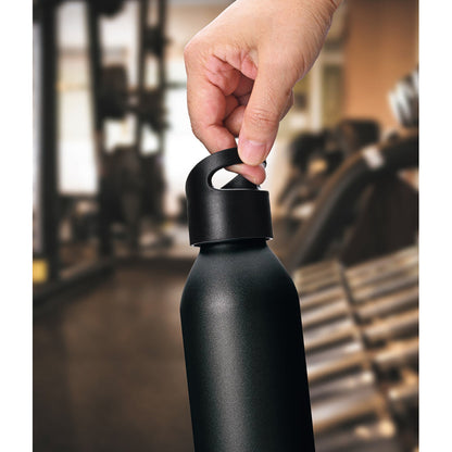 ポータブルアルミボトル　６００ｍｌ　ブラック