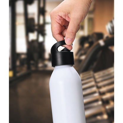 ポータブルアルミボトル　６００ｍｌ　ホワイト