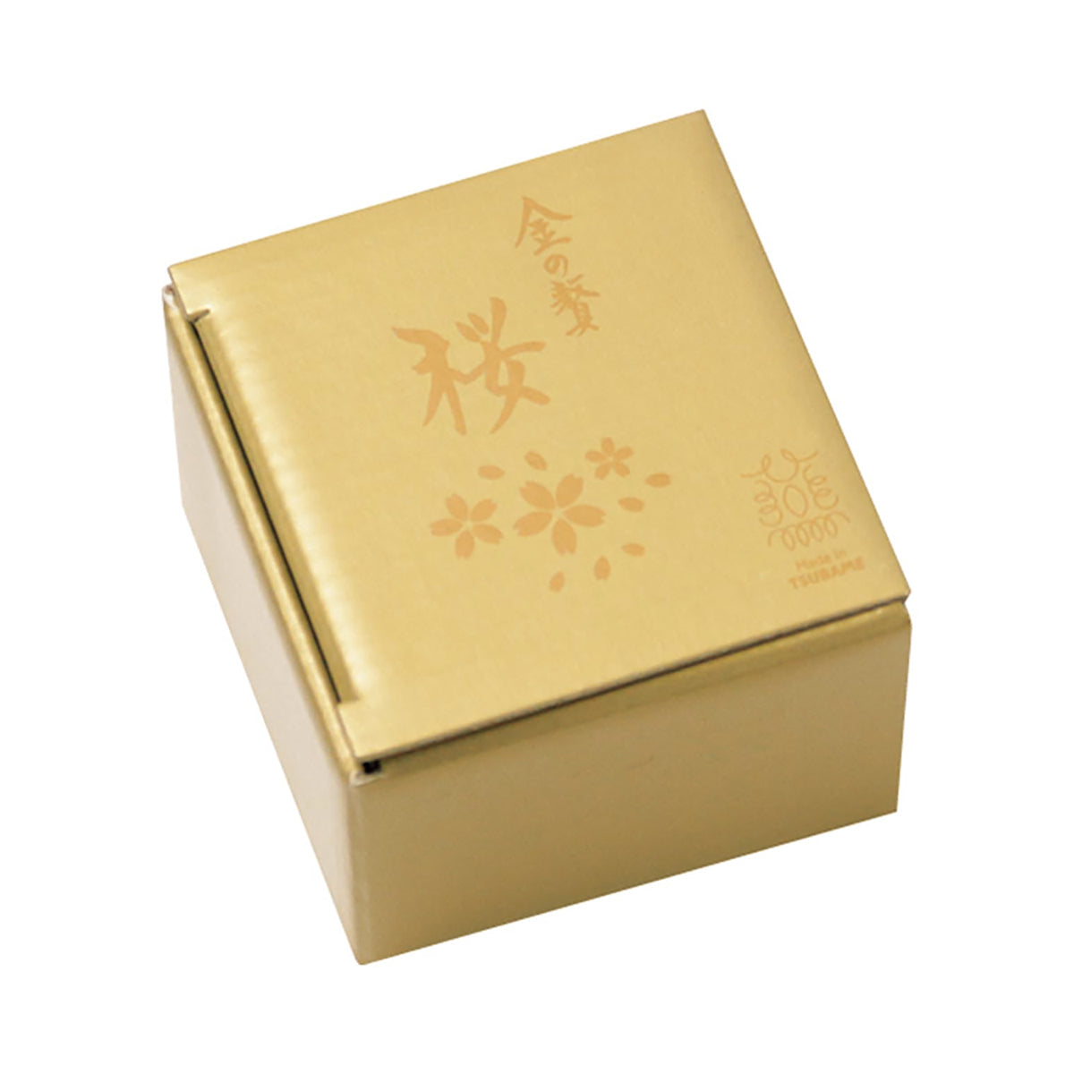 金の贅「桜」　ステンレスぐい吞み　１００ｍｌ