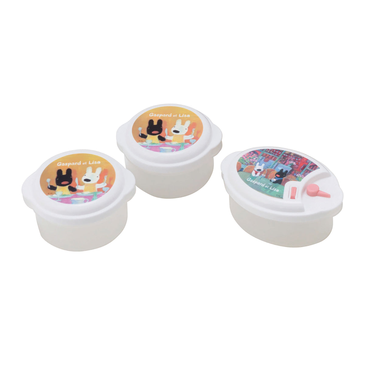 リサとガスパール　レンジ容器　３点セット