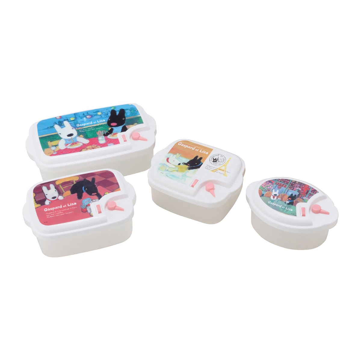 リサとガスパール　レンジ容器　４点セット