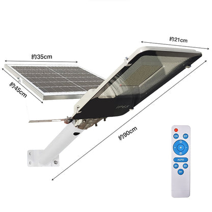LEDソーラー街灯　ソーラー充電　リモコン付き　夜間自働点灯　100W