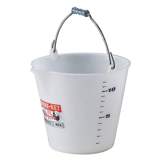 ラバケット14Ｌ　目盛り付き　ナチュラル　Φ320×275mm