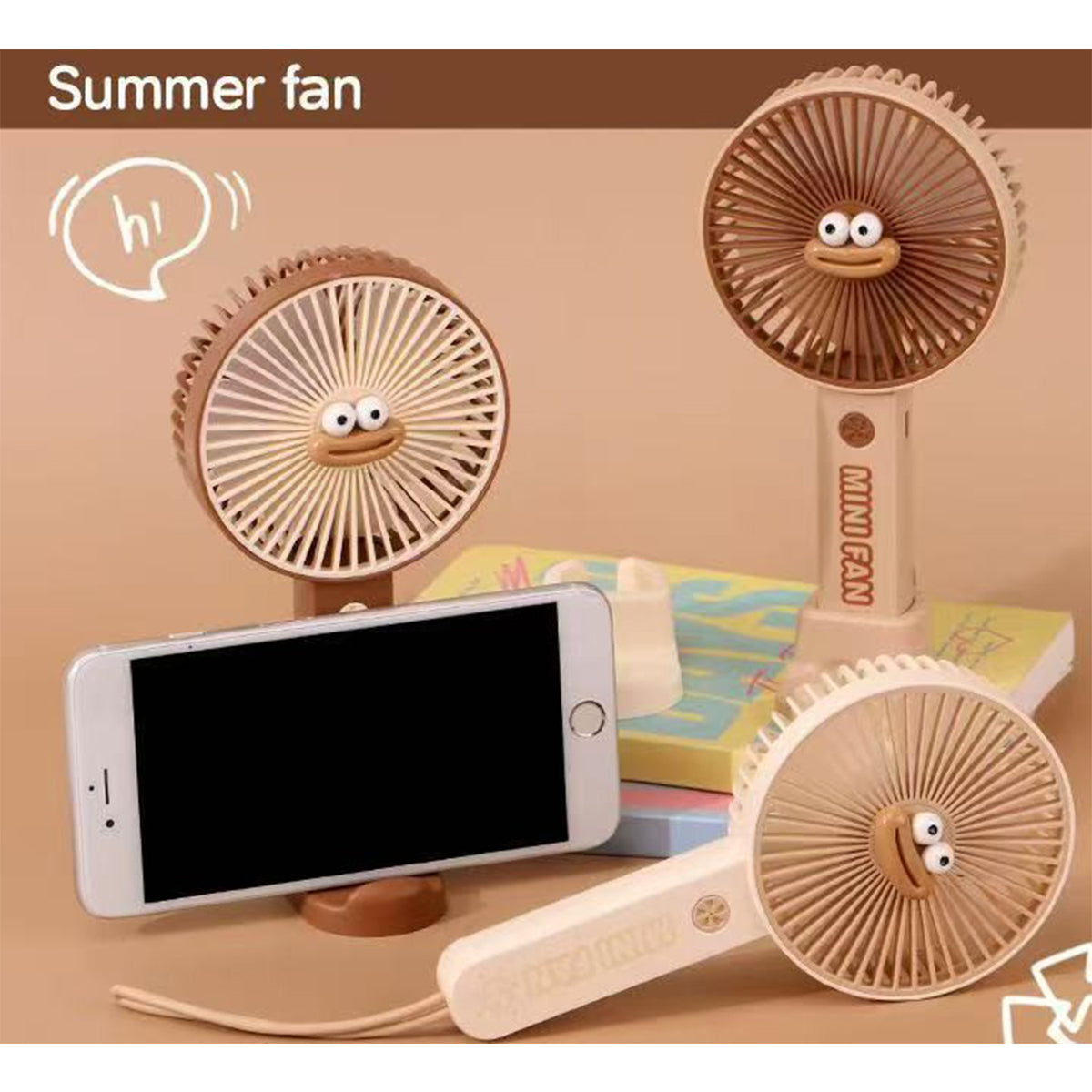 DianDi MINI FAN（Z） ベージュ DD8124 幅