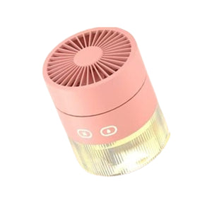 アイスミスト卓上加湿ファン　ピンク　Ｃ８８　幅１１０×奥行１１０×高さ１３２