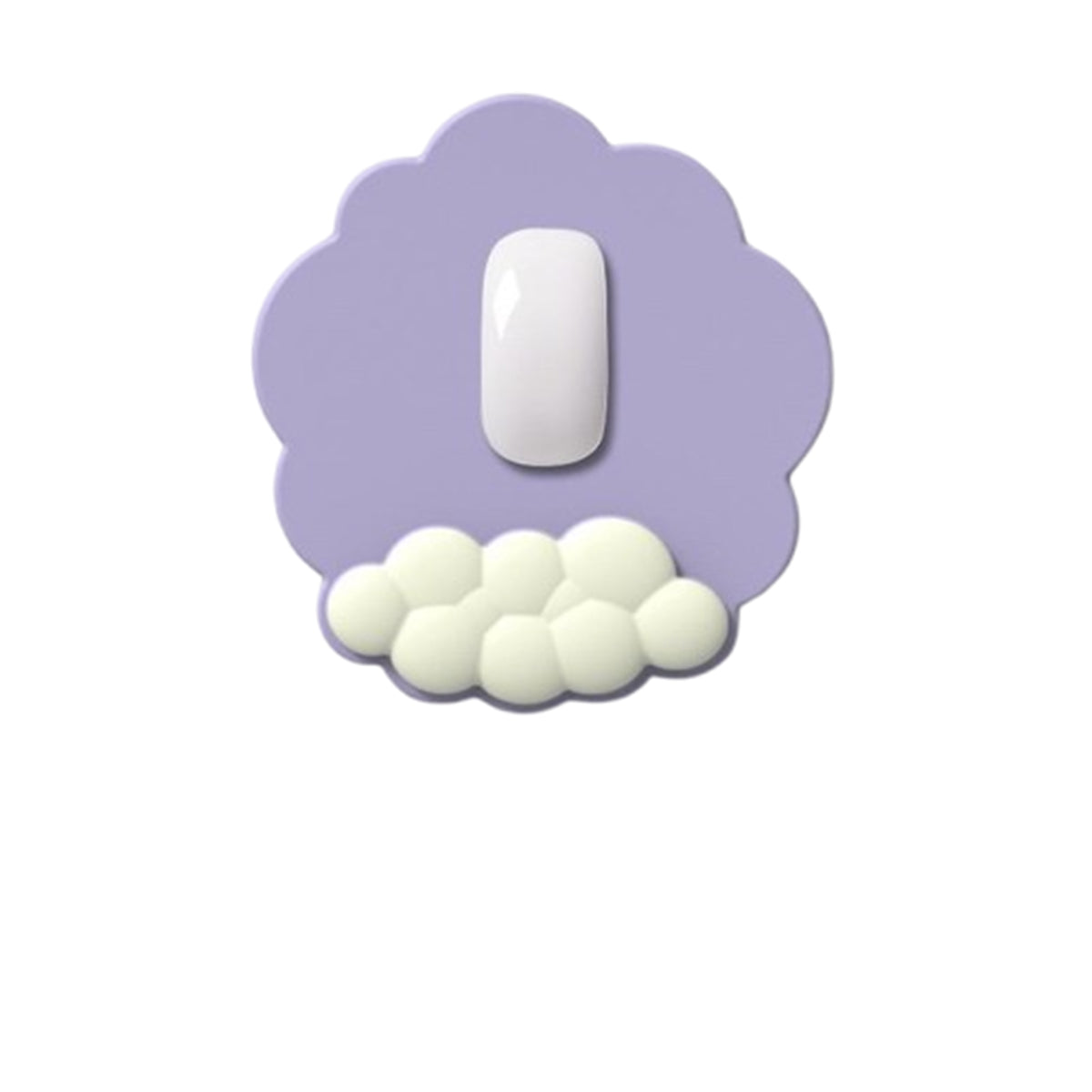 リストレスト付きマウスパッド薄い紫　ＭＰ－１　幅２４８×奥行１５×高さ２６５