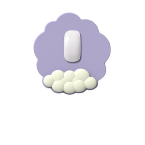 リストレスト付きマウスパッド薄い紫　ＭＰ－１　幅２４８×奥行１５×高さ２６５